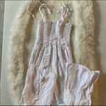 ASOS White Smocked Jumpsuit Photo 5