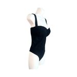 Haute Monde Bustier / Corset Thong Bodysuit. Black. Size Small Photo 1