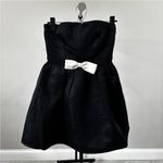 Petal and Pup  VALENTINA MINI BOW DRESS - BLACK/IVORY Size XS Photo 1