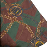 Breeches Vintage Skirt Women 8 Chain Print Equestrian Old Money Kilt Wrap USA Red Photo 4