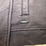 Athleta Black Drape Neck Snap Closure Sweatshirt Cardigan Women's Medium Photo 8