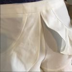 AQUA  WHITE RUFFLE ACCENT HIGH WAIST SHORTS NWT (M) Photo 8