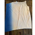 Garnet Hill  top size small short sleeve ombré cotton stretch top Photo 0