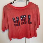 NWOT Pink USA YSL Crop t Photo 7