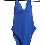 ANDIE The Lagos One Piece Blue Halter Adjustable Cheeky Bottom M New Photo 0