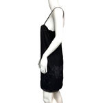 Amuse Society Dress Womens Small Black Chiffon Velvet Floral Slip Dress Romantic Photo 2