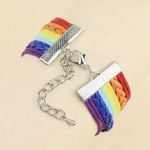 LGBT Rainbow Wrap Pride Bracelet “Love Wins.” Photo 2