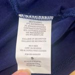 Mason & Belle Mason‎ & Belle Womens Lace Yoke Ruffle Detail Knit V-Neck Davina Top Navy Small Photo 7