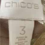 Chico's Chico’s Artisan Mix Joleen Top Woven Pattern Khaki Sz 3 XL/16 New with Tags New Photo 5