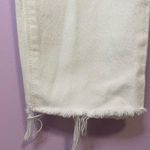 Levi's  Ribcage Straight White Jeans Button Frayed Size 25 Photo 7