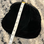 Vintage Black Velvet Gold Clasp Clutch Purse 9x9.5 inches Photo 5