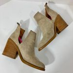 Steve Madden Suede Leather Ankle Boots, womens 7.5 stacked block heel bootie Photo 4
