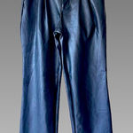 Calvin Klein NWT  Faux Leather High-Waisted Dress Pants – Black Sz 0 Photo 0