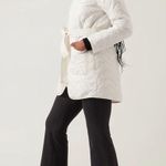 Athleta Mendocino Puffer Coat Quilted White Light Quilted Belted Size 2X NWT Photo 3