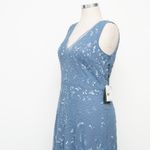 Adrianna Papell  Hand-Beaded Ankle-Length Dress in French Blue Size 10 NWT Photo 10