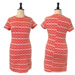 Old Navy Women's Tee Dress Orange White iKat Print T-shirt Size XL Photo 9