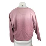 Madewell Women's Pink Crewneck Long Sleeve Crop Sweater Sweatshirt Top Size XL Photo 2