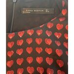ZARA  Woman Red Heart Baby Doll Dress Size Large Photo 5