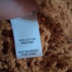 Cato Women's Crochet Knit Collared V-Neck TWomen's Crochet Swim Cover-Up - Brown Photo 5