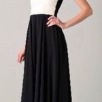 Michelle Mason  Black & White Leather Bodice Gown Photo 0