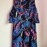 Maeve Anthropologie Elia Tropical Floral Open Shoulder Flutter Sleeve Dress 8 Photo 9