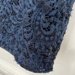 Emerald Sundae New Lace Mesh Dress Racerback Bodycon Mini Navy Blue Photo 17