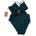 Berlook Dark Green Textured Plunge One Photo 6