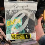 DIXXON NWT black tanning swim suit bikini top removable pads adjustable straps Size L Photo 7