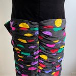 Saks 5th Avenue Vintage Saks Fifth Avenue Velvet Silk Polka Dot Drop Waist Party Dress Bow 10 Photo 7