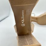 CL by Laundry  Sandals Womens 8.5 Gold Go On 2 Chunky Block Heels Sandal NEW Photo 6