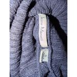Jason Maxwell  Navy Ribbed Cowl Neck Sweater Button Detail Size Small Photo 4