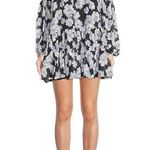 En Saison Teagan Babydoll Mini Dress in Black Multi Photo 0