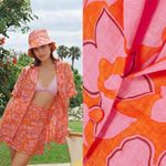 Anthropologie NWT $189 x Faithfull The Brand Charlita Floral-Print Linen Shirt M Photo 3