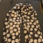 St. John ππ 100% Silk Scarf ~ Black & White Polka Dot Print Photo 2