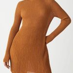 & Other Stories & Other Stories Fitted Gold Glitter Knit Midi Dress XS Photo 1