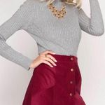 She & Sky Wine Colored Skirt  Photo 0