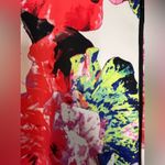 Milly Women’s Fit n Flare Scuba Vibrant Abstract Floral A-line Dress Size 8 Photo 3
