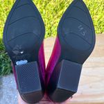 Nine West  Pink Metallic Glitter Cowboy Western Boots Size 7.5 Photo 7