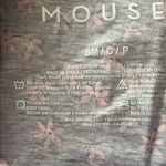 Disney  Minnie Mouse small lavender pink crop top long sleeve floral print NWOT Photo 5