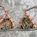 Victoria's Secret Victoria’s Secret Triangle Boho Bikini Mixed Prints Sz Small Photo 0