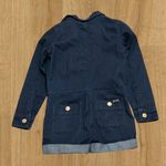 7 For All Mankind  Dark Denim Romper with Gold Buttons Photo 2