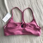 Johnny Was CALME Sports Bra Cross Back Yoga Loungewear Pink Mauve Size XL New Photo 4