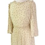 NEW Munthe Curtis Open Back Embroidered Floral Midi Dress Pale Yellow Size 8 Photo 8