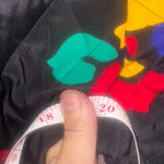 Vintage Citi Black Floral Quilted Silk Jacket Size 8 Photo 2