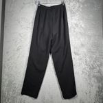 Dress Barn  Suit Set Size 8 3PC Black Gold Pant Collar Satin Tank Career Party Photo 8