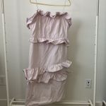 Brock Collection ‎ X H&M Lilac Ruffle Midi Dress Size: XL Photo 1