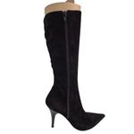 Steven By Steve Madden Steven Black Suede Leather Dress Boots Stiletto Heels NWOB Sz 9.5 Photo 1