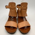 OTBT  Brown Leather Lee Heeled Sandals Size 7.5 Photo 6