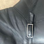 Austin tall leatherr black heeled boots buckle detailing size 9 N Photo 6
