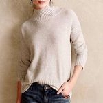 Anthropologie  Angel of the North Ivory Aisle Pullover Sweater Photo 0